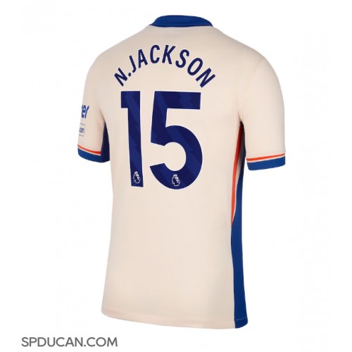 Muški Nogometni Dres Chelsea Nicolas Jackson #15 Gostujuci 2024-25 Kratak Rukav